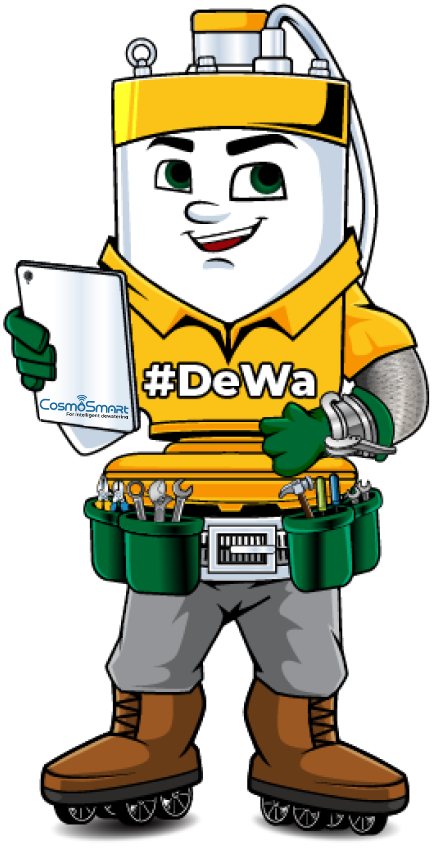 cosmos pumps #DeWA mascot
